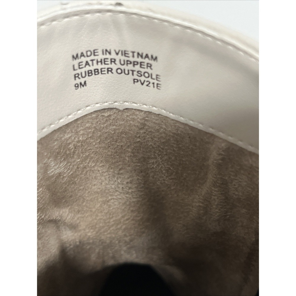 Michael Kors Cream and Black Chelsea Lace-Up Boots - Picture 6 of 7